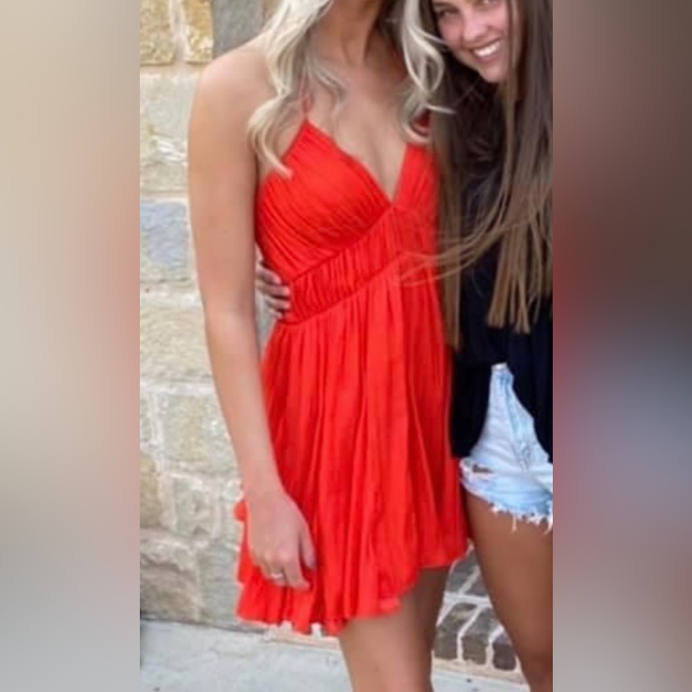 DO+BE Orange Halter Dress